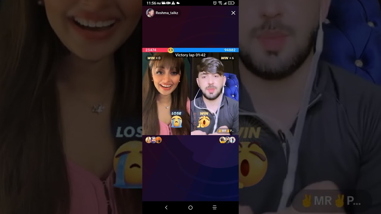 Mr pattlo vs Reshma tikTok live pk match last night (part 1)@mrpattlolive