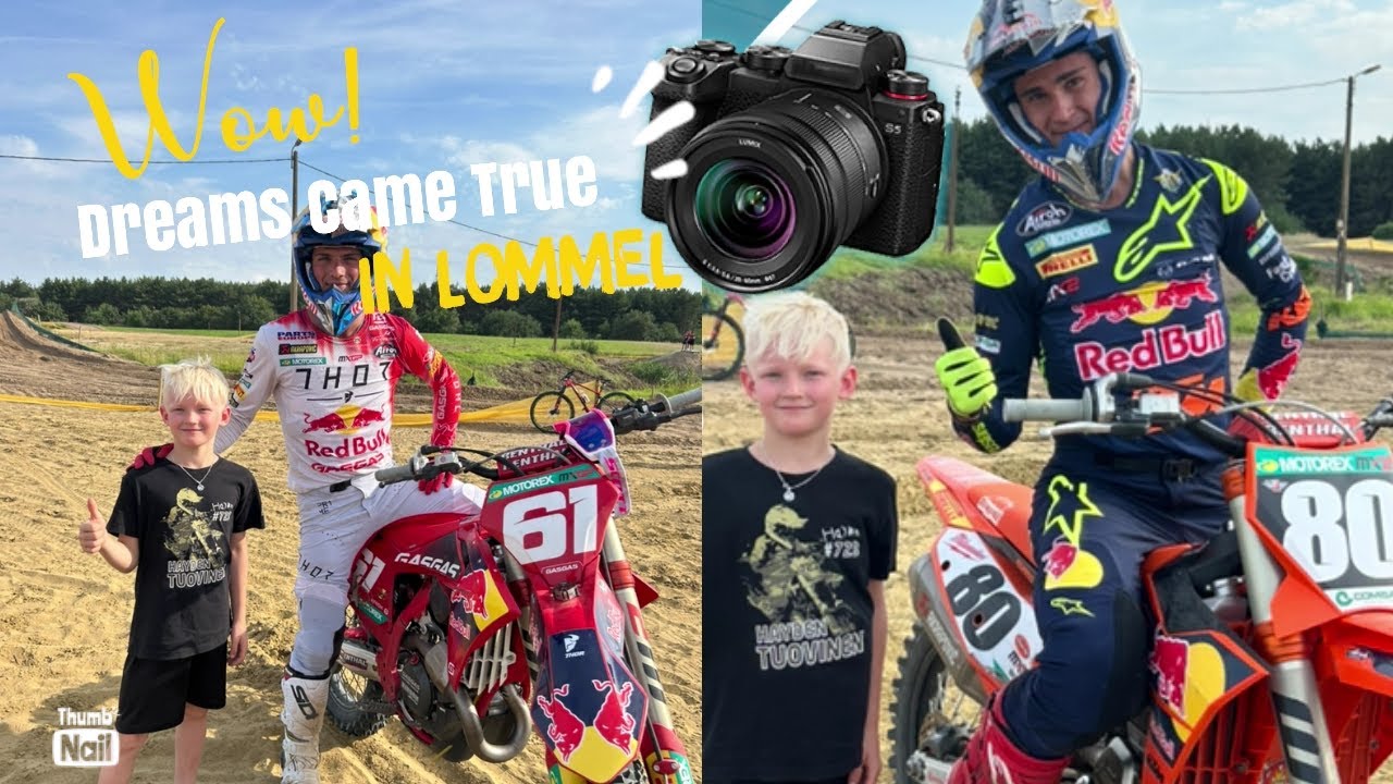 Hayden rides with his idols Prado & Adamo at Lommel!!!