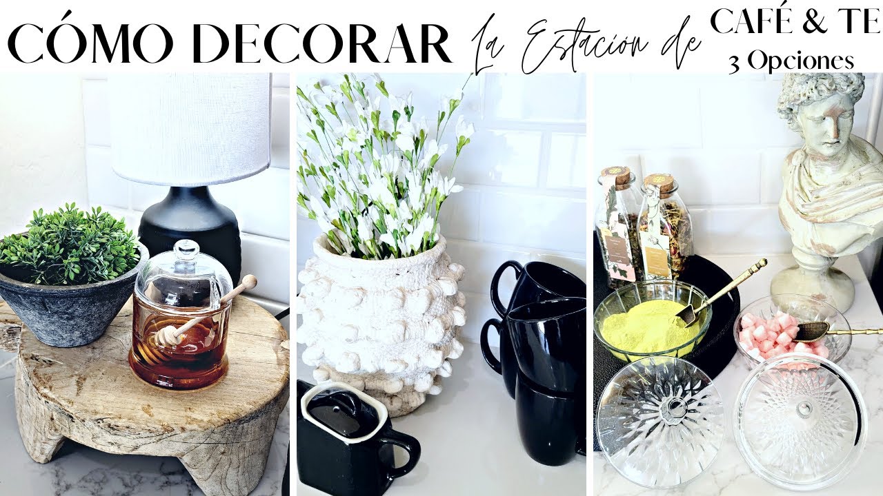 COMO DECORAR TU ESTACIÓN DE CAFE | COFFEE BAR IDEAS 2022 |  IDEAS PARA DECORAR TU ESTACIÓN DE CAFE