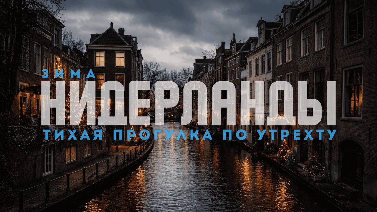 Нидерланды зимой | Спокойная прогулка по Утрехту