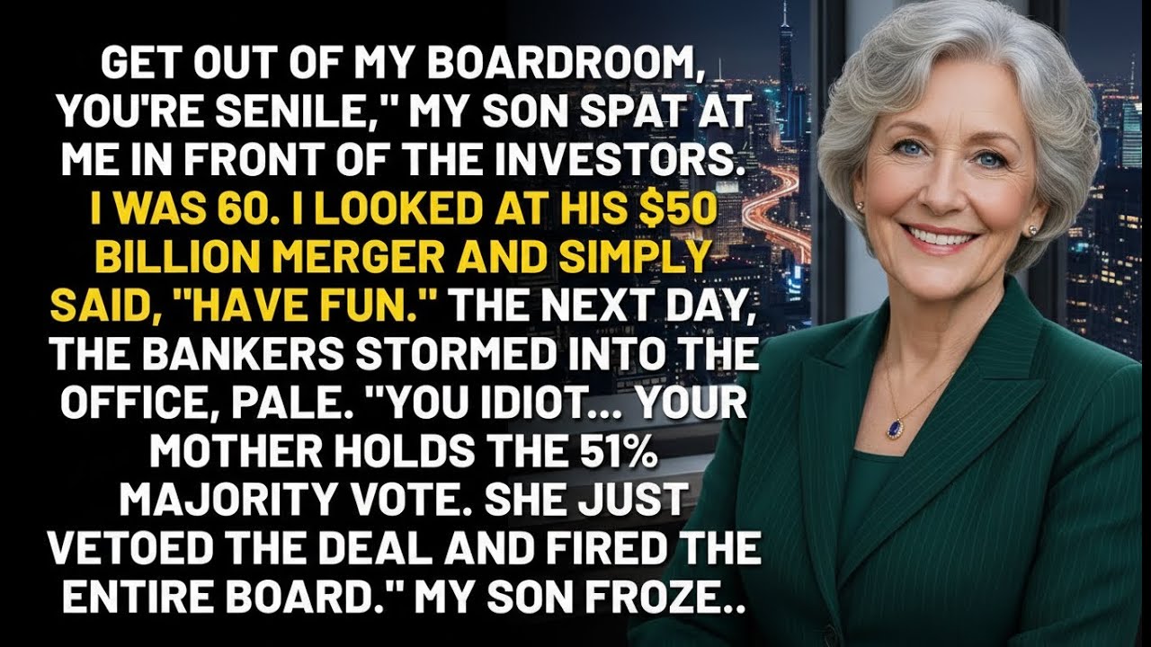 My Son Humiliated Me In the Boardroom. Next Morning, I Used My Veto Power to Fire Him…