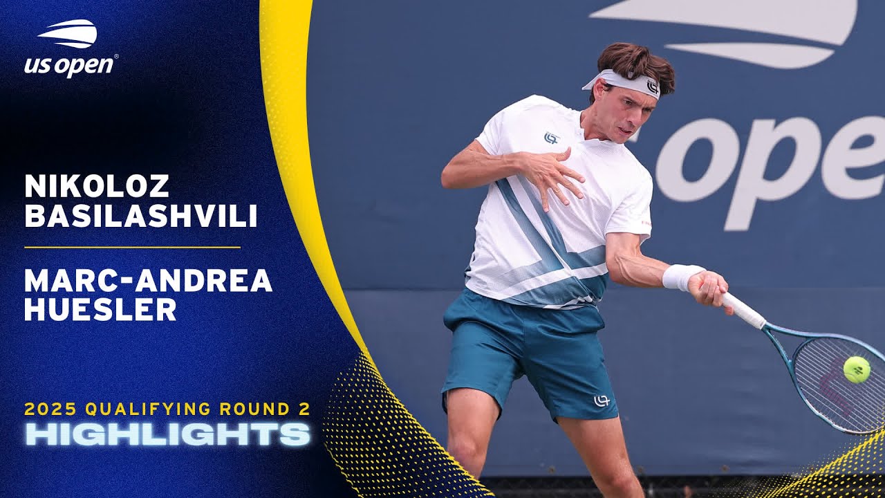 Nikoloz Basilashvili vs. Marc-Andrea Huesler Highlights | 2025 US Open Qualifying Round 2