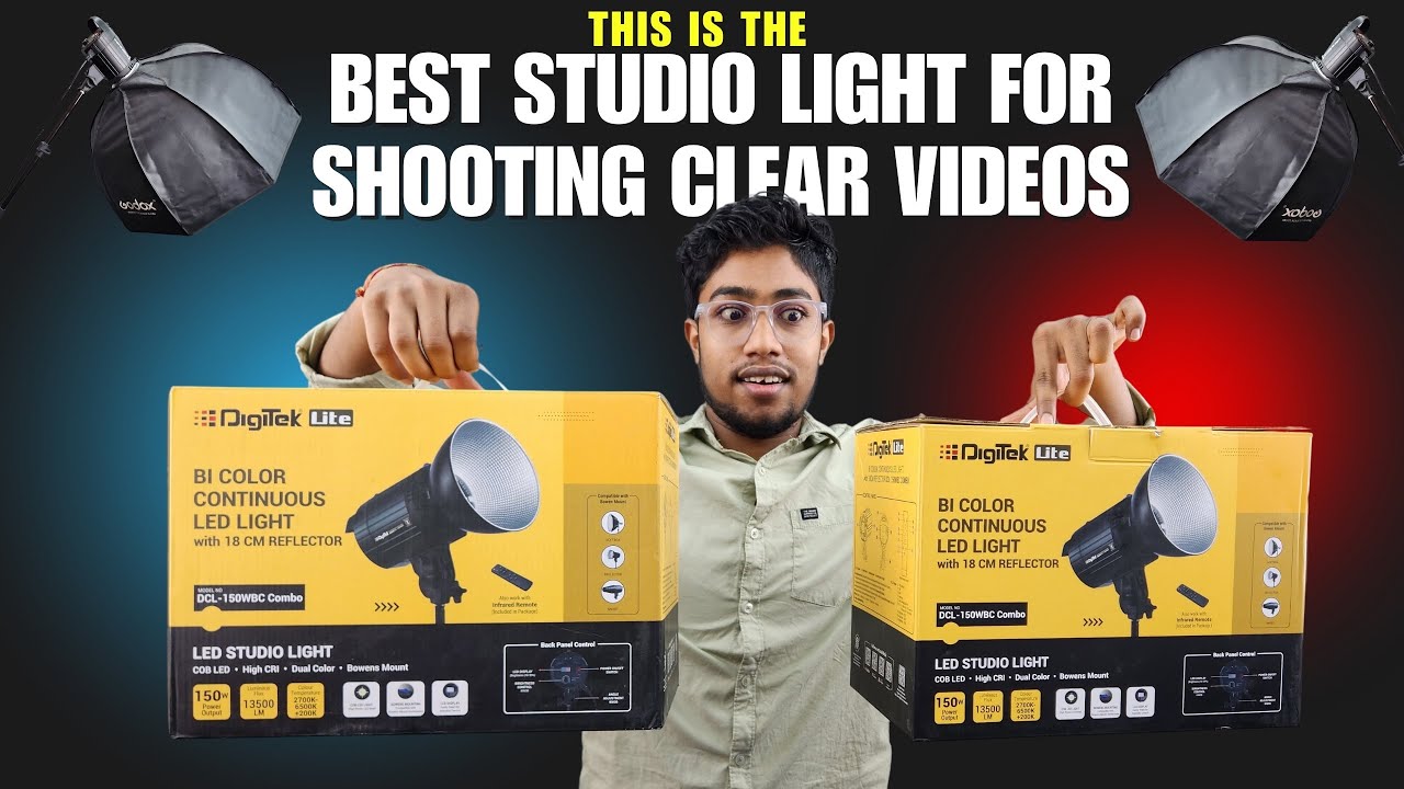 Digitek DCL 150W 😍 The Best Studio Light Under 5,499 Rs !! To Make Clear Videos 🔥