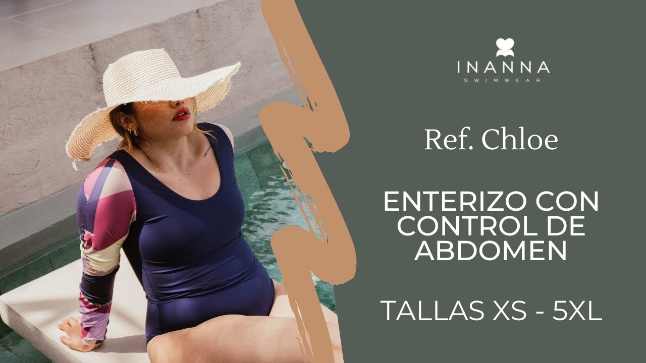 Ref. Chloe traje de ba&ntilde;o con control de abdomen.