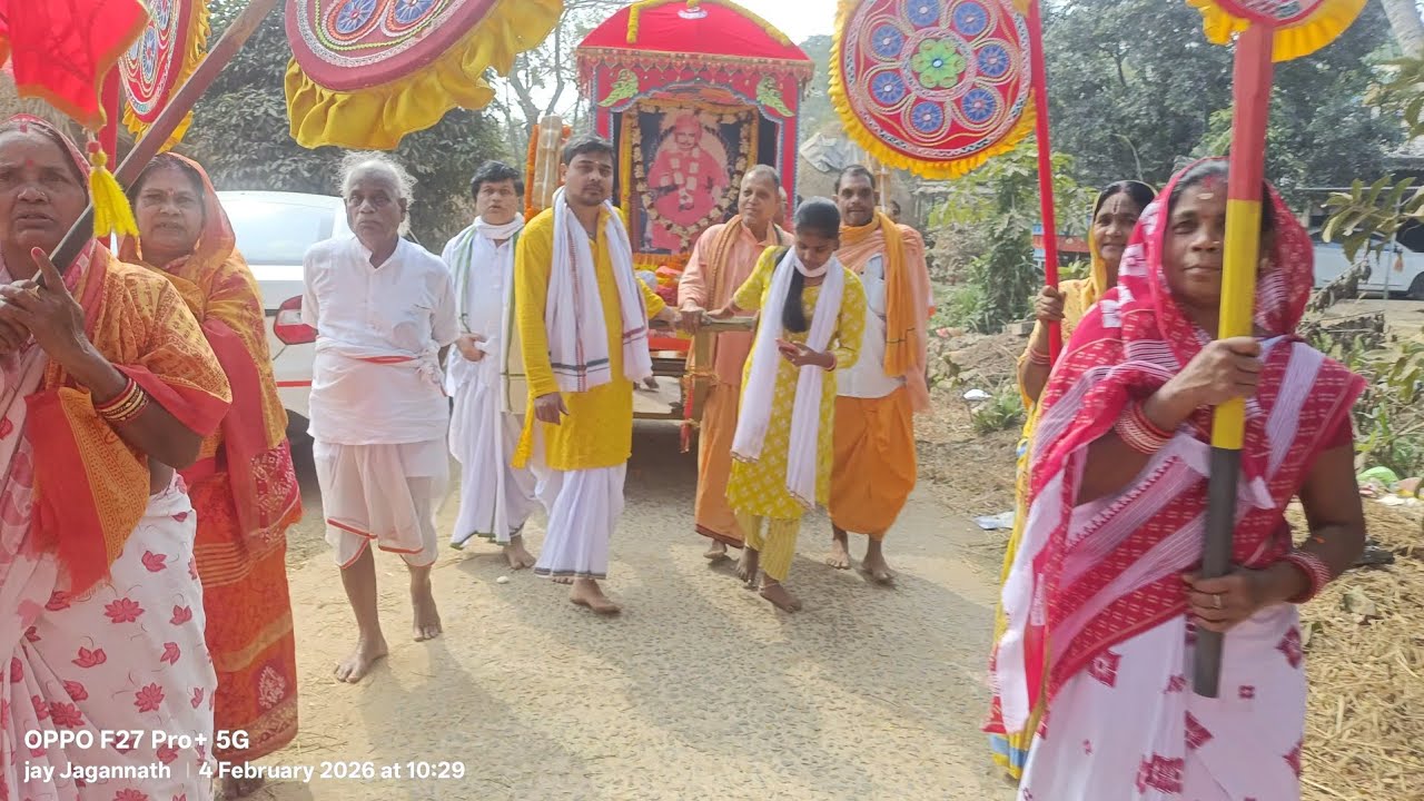 ପୋଦନା ଗ୍ରାମ ରେ ଶ୍ରୀ ଶ୍ରୀ ଗୁରୁଦେବଙ୍କ ଦିବ୍ୟ ଆଗମନ।