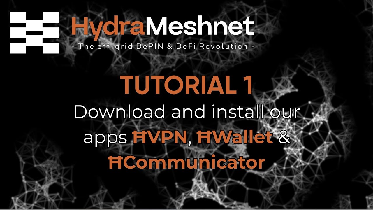 HMESH Token Presale Tutorial 1: Download and install the App-Suite from HydraMeshnet