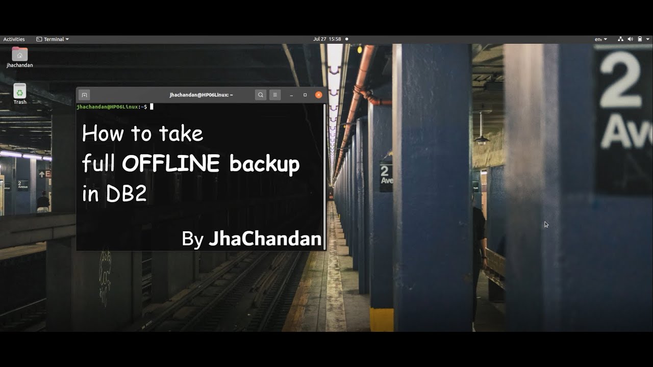 How to take full OFFLINE backup in DB2