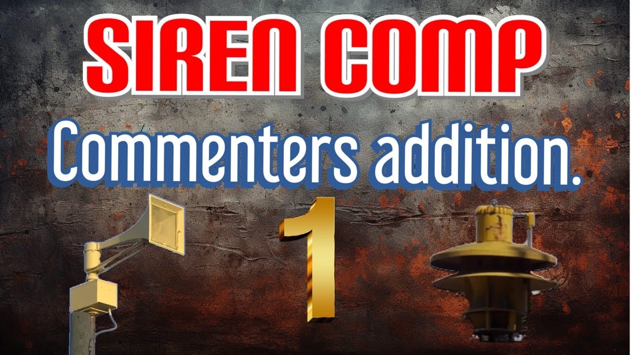 Siren Comp Top Commenters Edition!