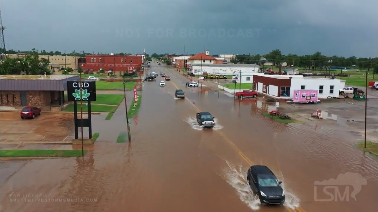 05-27-2021 Kingfisher, OK - Flash flooding, tornado warned storm, severe thunderstorm, high winds