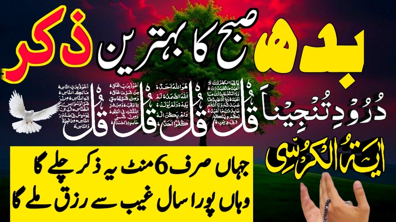 Morning 🤲💰✅️Wazifa Ayat ul kursi surah Fatiha Surah baqarah | Drood e tunjena 4 Qul