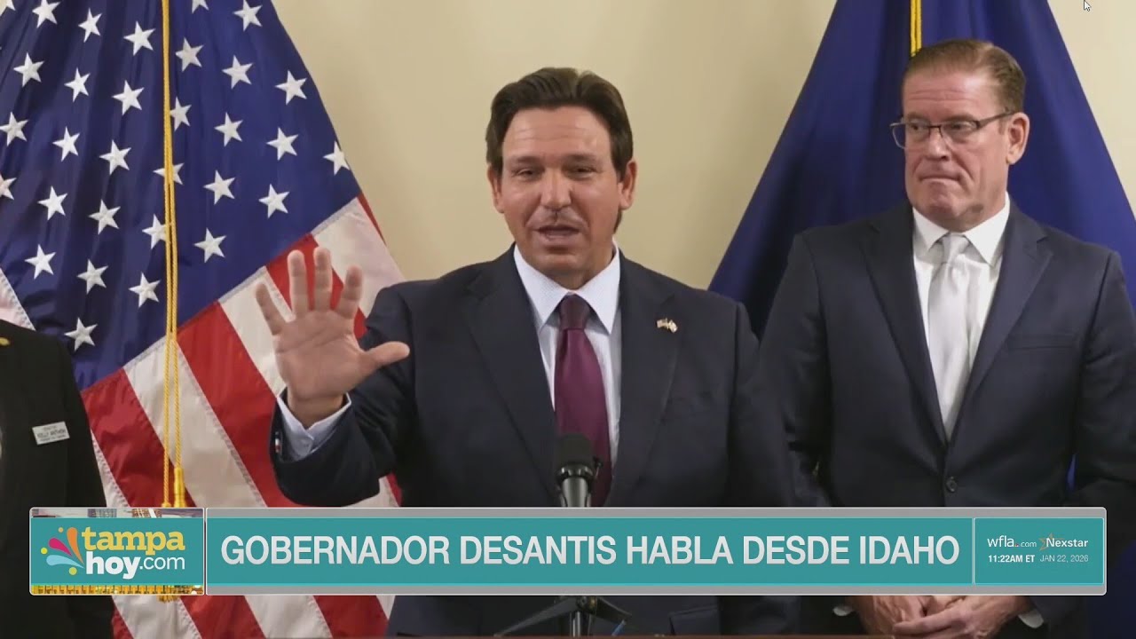 Gobernador DeSantis habló desde Idaho