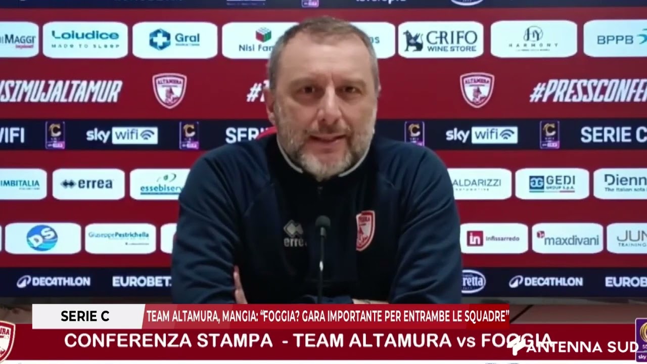 4 MARZO 2026 - SERIE C: TEAM ALTAMURA, MANGIA: 
