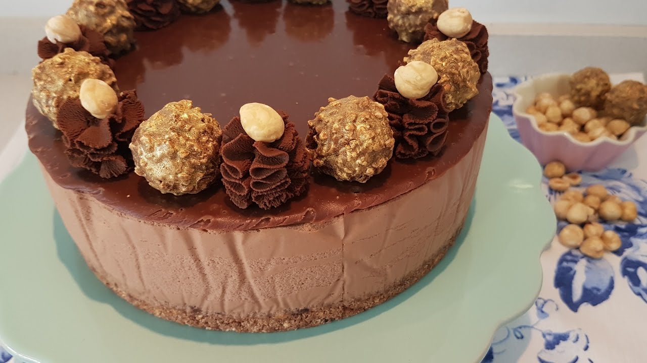 Tarta de Ferrero Rocher y Nutella (SIN HORNO) | Sweet Shop Victoria