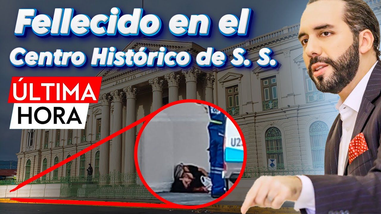 Se reporta un FALLECIDO por ARMA de FUEGO en el Centro Hist&oacute;rico de San Salvador