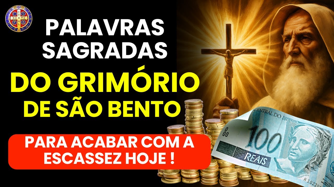 📿NÃO IGNORE | ORAÇÃO SAGRADA DO GRIMÓRIO DE SÃO BENTO PARA CANCELAR A ESCASSEZ FINANCEIRA HOJE!