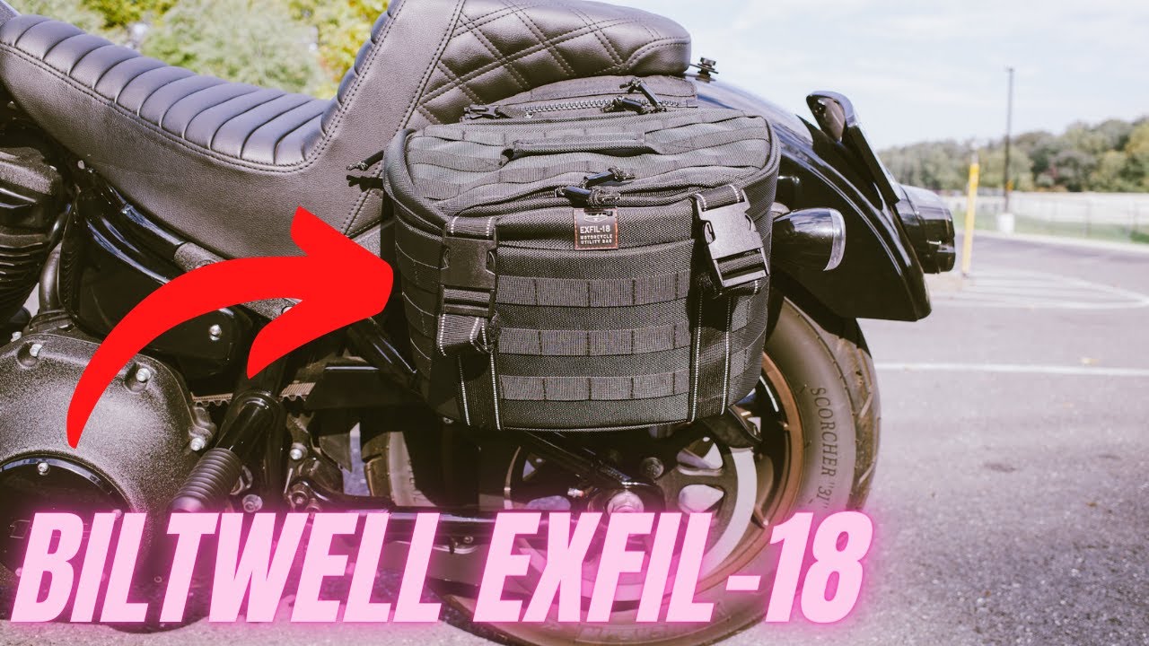 Biltwell Exfil 18 saddlebags for my softail Low Rider S