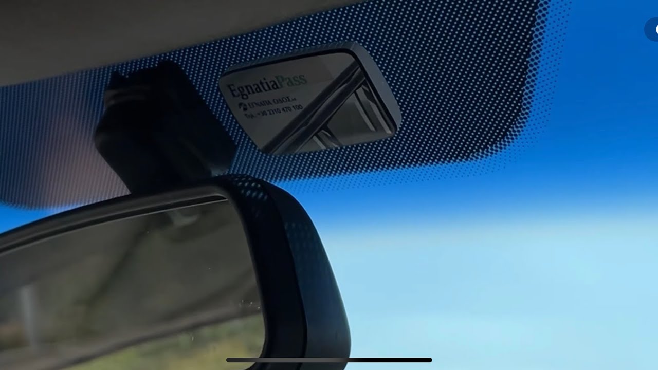 How to Fit E-Pass EPay Device Transponder to Windscreen for Greece Toll Roads 