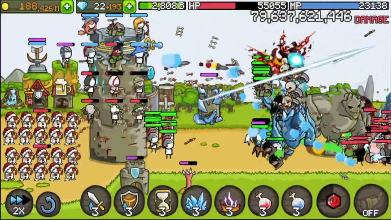 grow castle hell mode 856 billion 성키우기 무한 웨이브 8560억