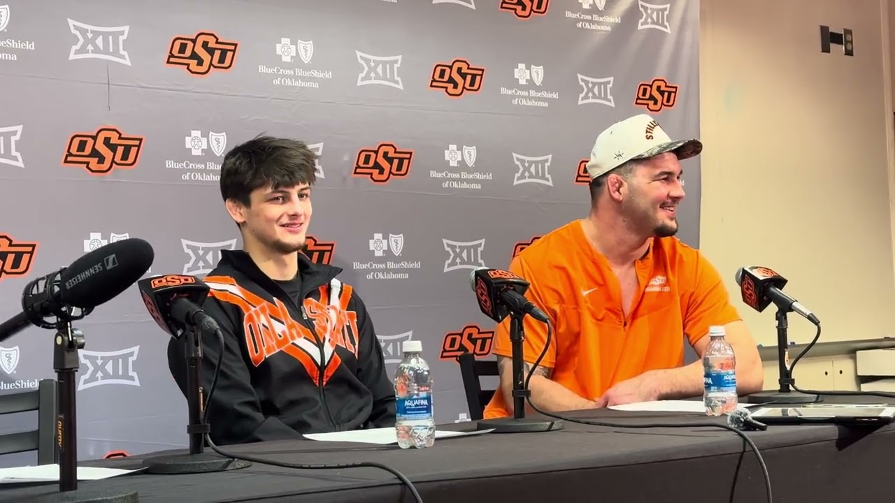 Jax Forrest and Konner Doucet post Iowa — Feb. 22, 2026