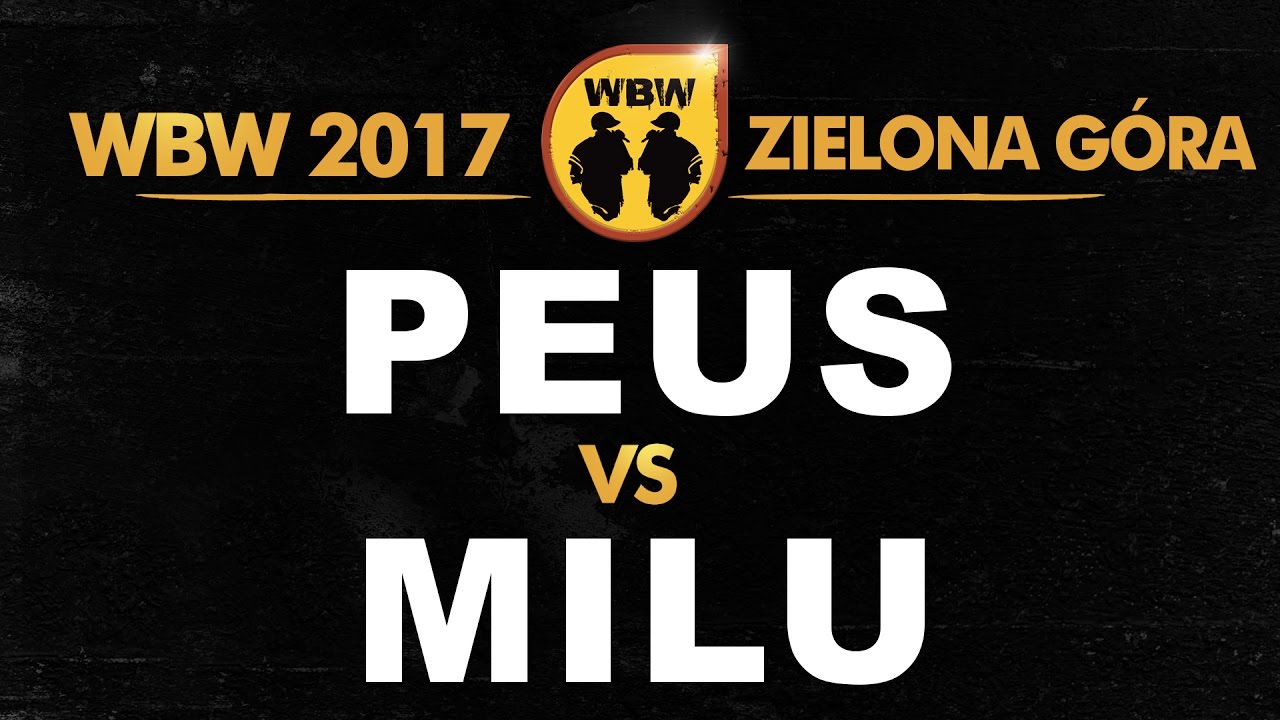 Peus 🆚 Milu 🎤 WBW 2017 Zielona G&oacute;ra (freestyle rap battle) Finał