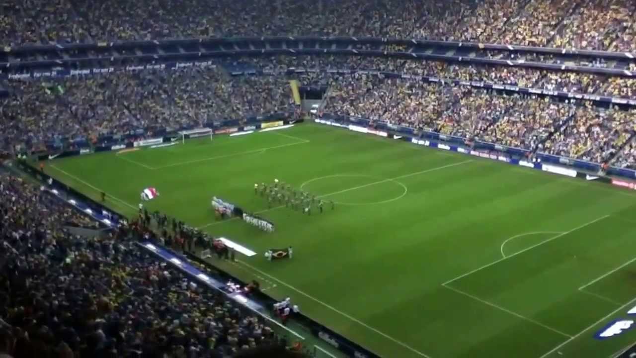 Hinos Brasil x França e torcida canta hino do RS Arena Grêmio