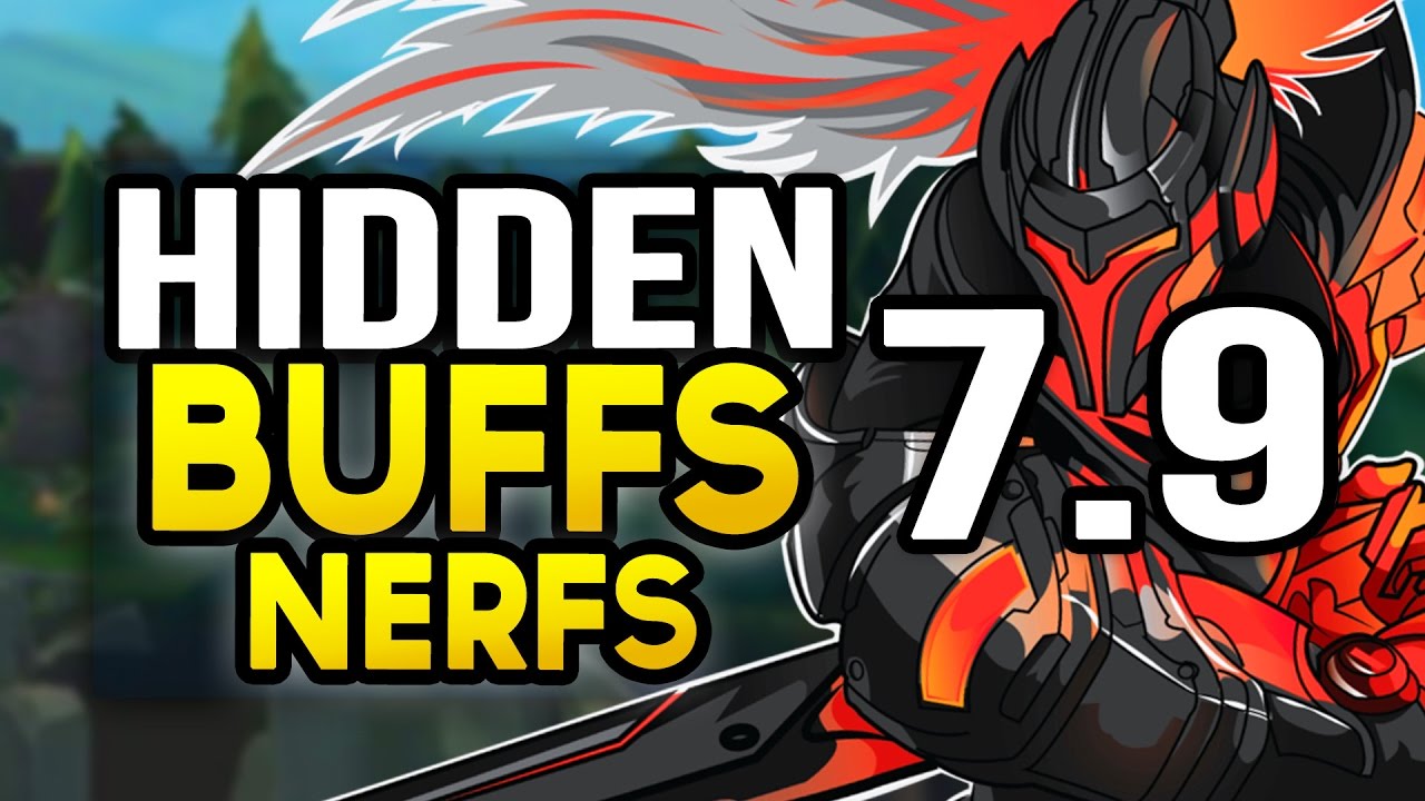 HIDDEN BUFFS & NERFS in Patch 7.9 / Mid-Season Update (League of Legends)