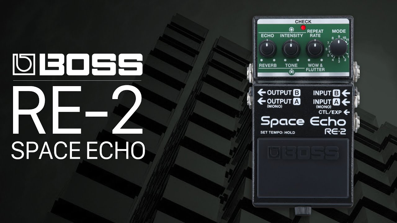 BOSS RE-2 Sound Demo (no talking) with Twisted Electrons MEGAfm and Roland SH-01a