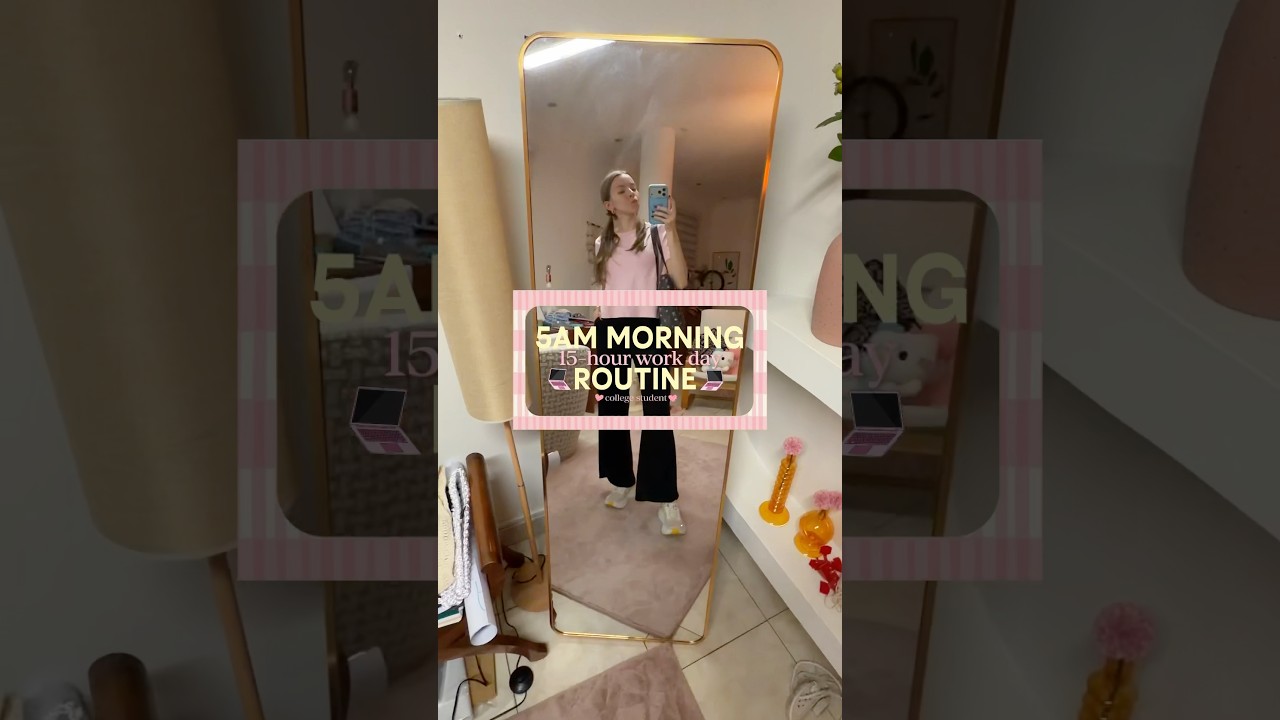Утренняя рутина студента в 5 утра! #утренняярутина #студент #утреннийвлог