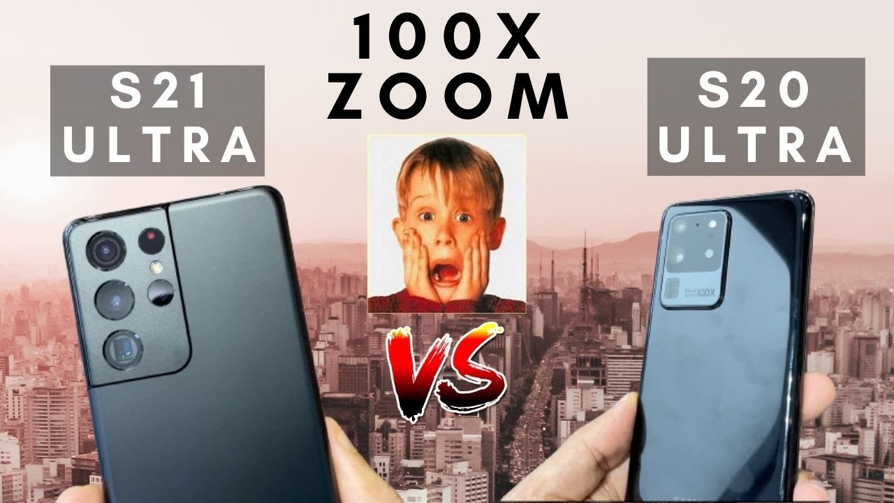 Тест Samsung Galaxy S21 Ultra против Galaxy S20 Ultra со 100-кратным зумом!