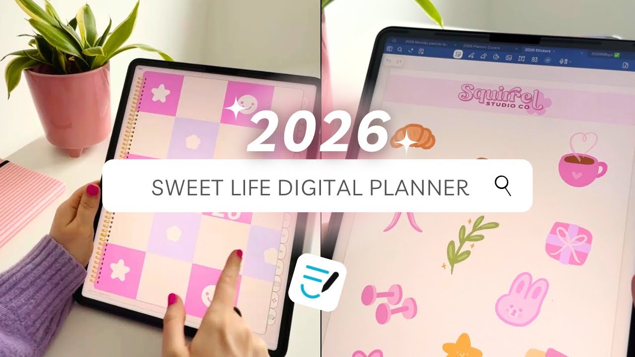 2026 Sweet Life Digital Planner | Flip-through + user tips 💕📱