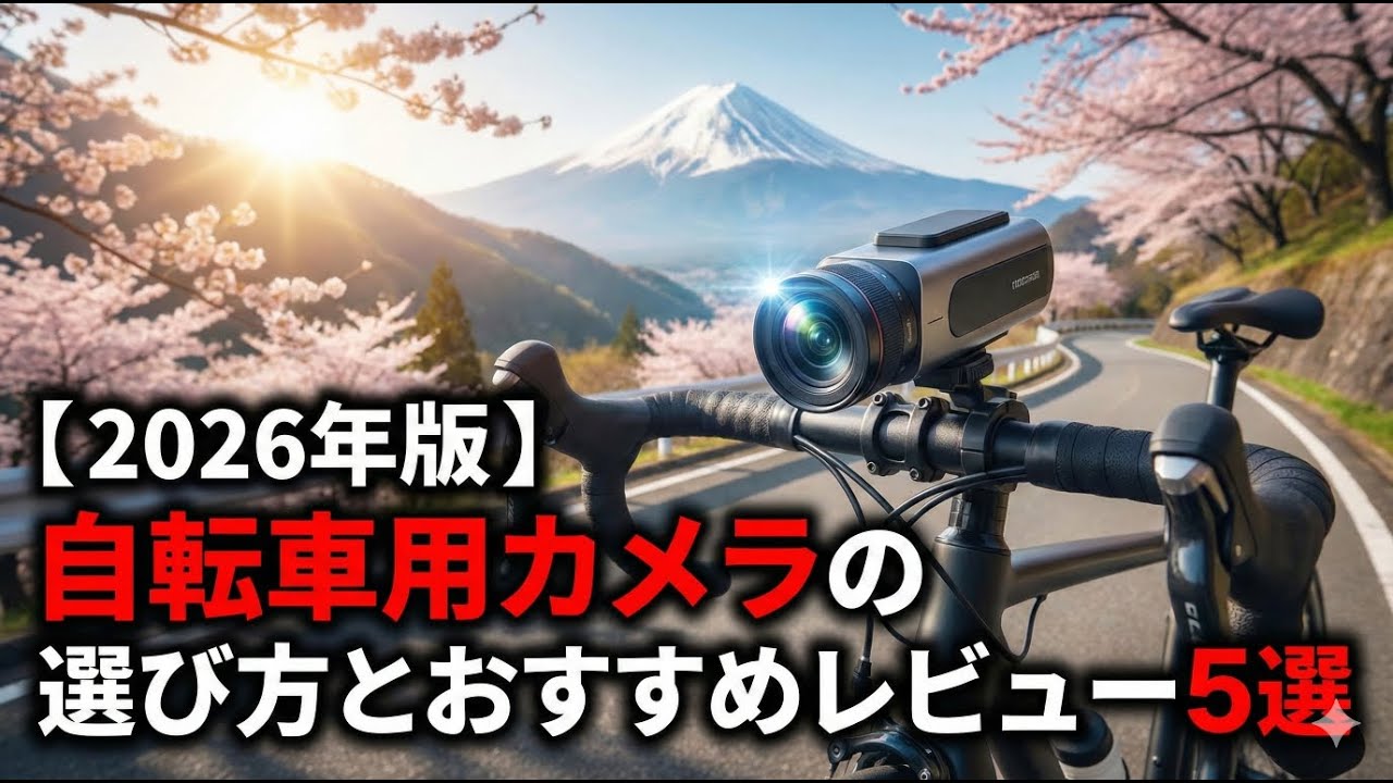 【2026年版】あらゆる瞬間を捉えよう！自転車用カメラの選び方とおすすめレビュー5選