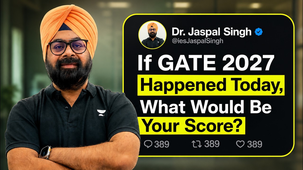 🚨 If GATE 2027 Happened Today... What Would Be Your Score? 😱 | Reality Check by Dr. Jaspal Singh