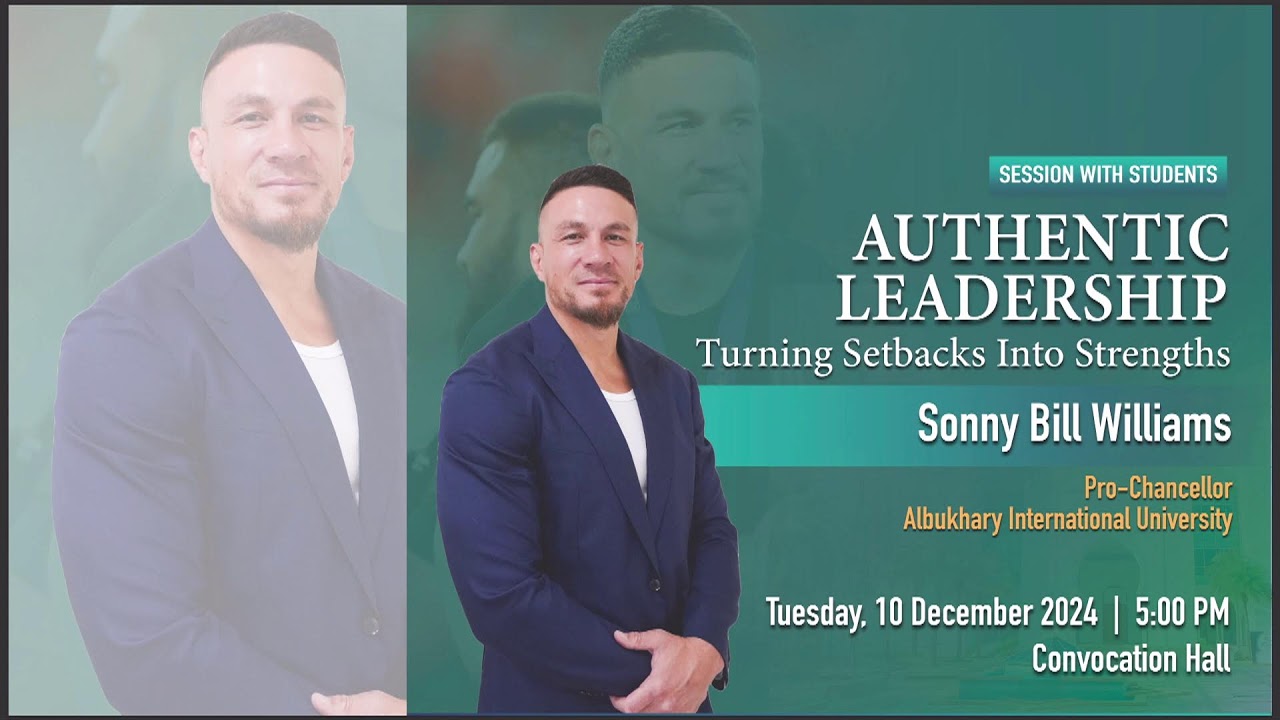 Authentic Leadership Turning Setbacks Into Strengths : Sonny Bill Williams