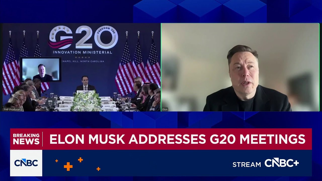 Илон Маск на G20: ИИ, вероятно, увеличит мировую экономику на 20&ndash;30%