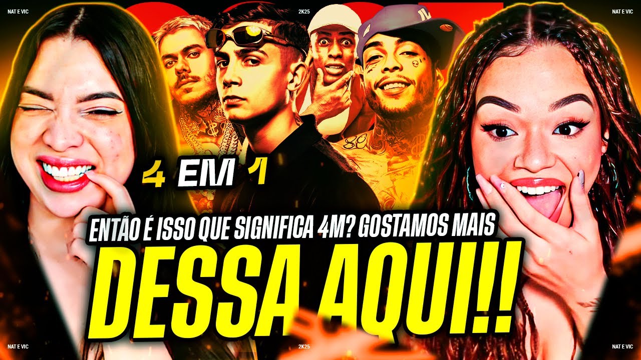 FUNK 4 EM 1 - MC KEVIN e MG IG: 4M Vibes | MC KAKO: Sem Coracão | ANO DE COPA | Nat e Vic MV [REACT]