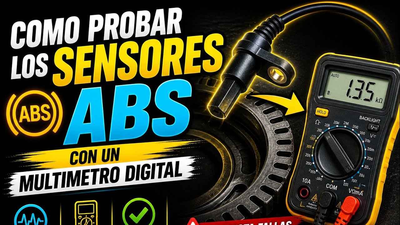 COMO PROBAR LOS SENSORES ABS CON UN MULTIMETRO DIGITAL
