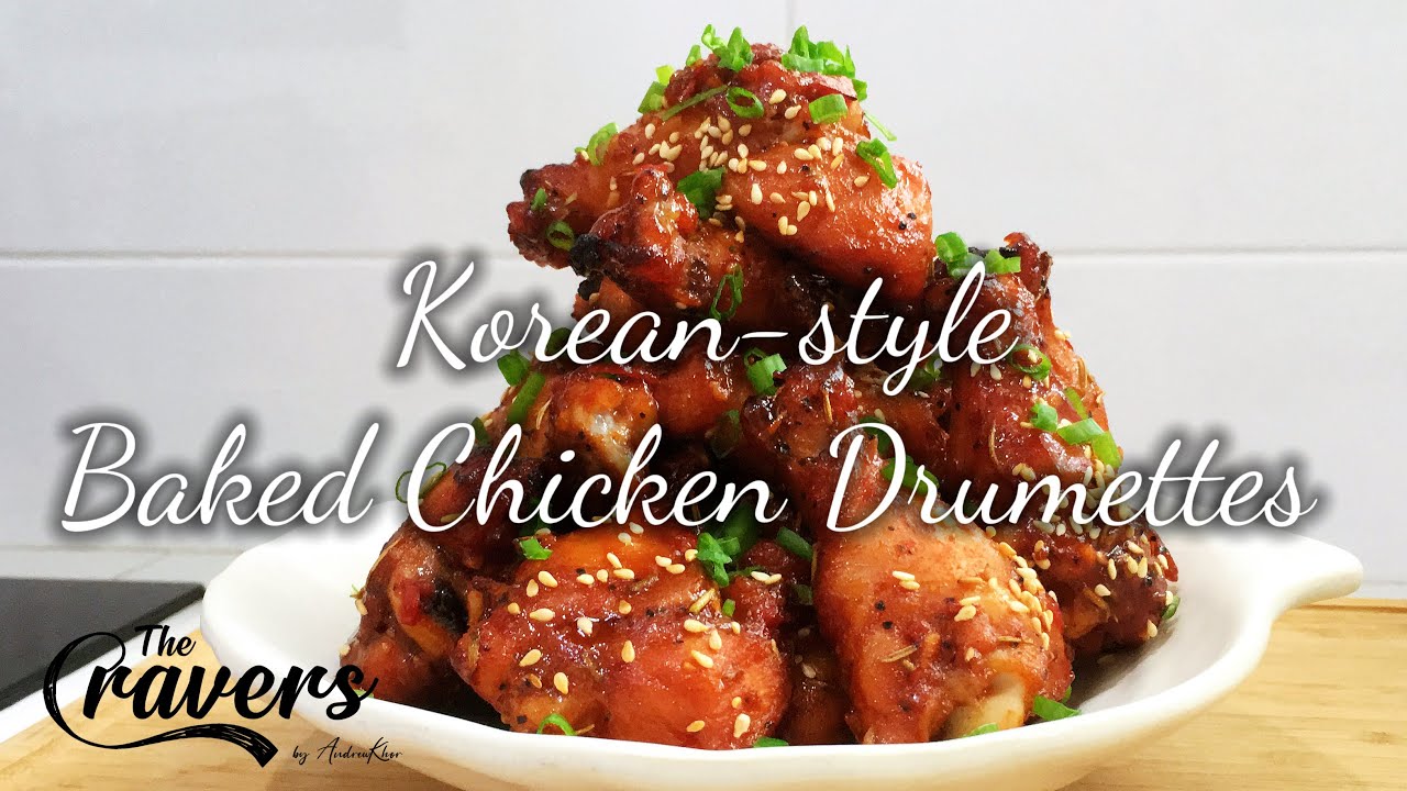 Korean-style Baked Chicken Drumettes | Easy Oven Recipe with Gochujang Glaze