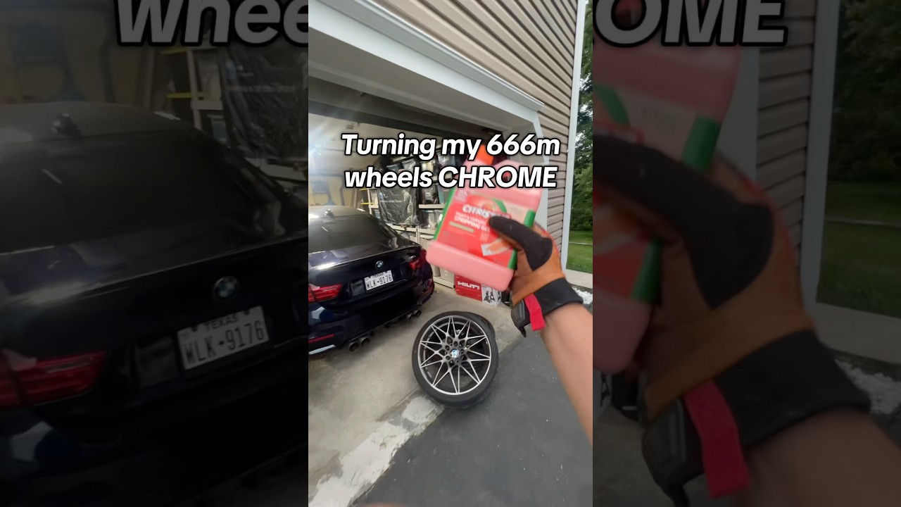 Paint stripping my M4 wheels #bmwmmotorsport #automobile #cartok
