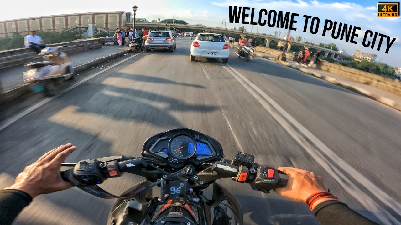 Welcome To Pune! ❣️ A First Look At The City From Ns200 ⚡  #travelvlog #Pune #Travel