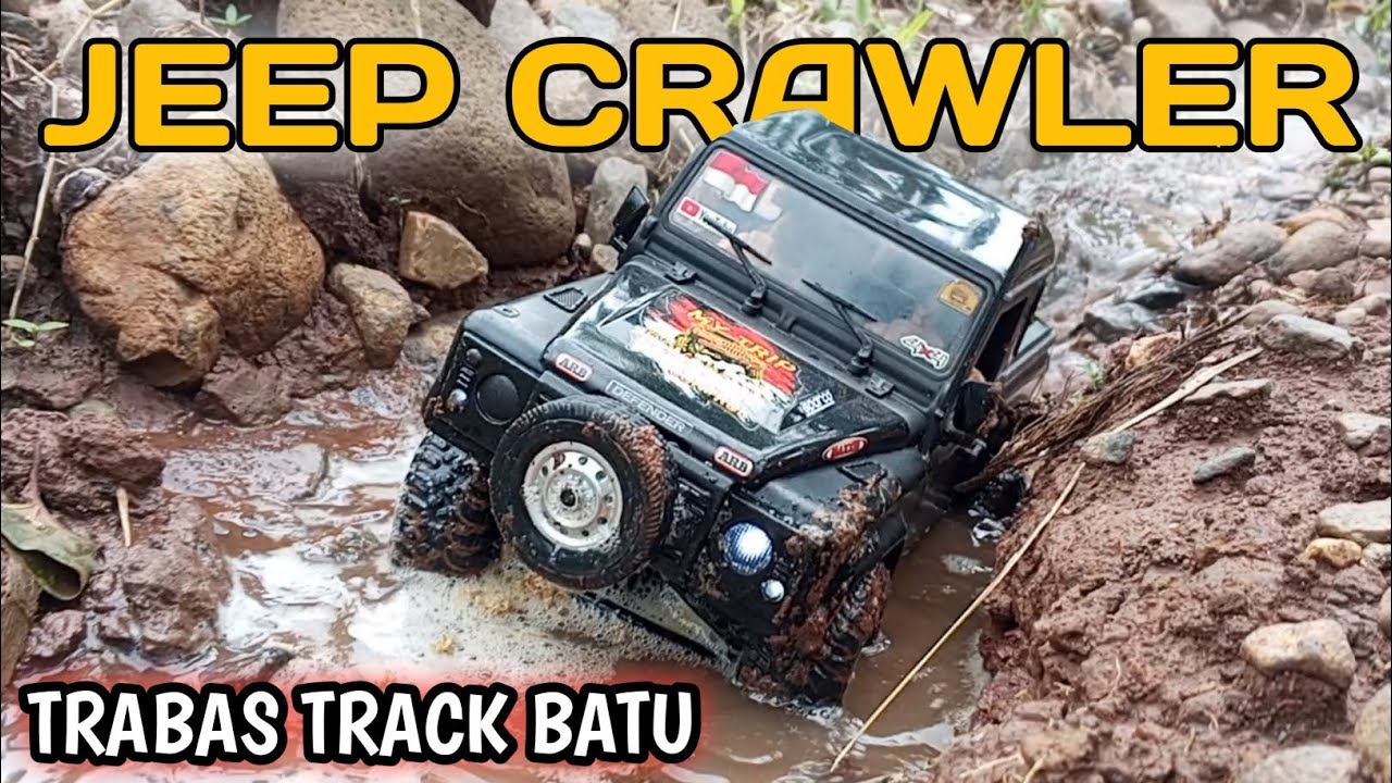 Rc Offroad Crawler Jeep Land Rover Defender 4x4 Trabas Track Batu Extreme