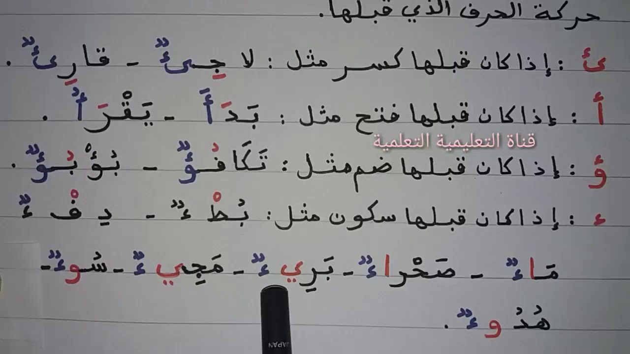 الهمزة المتطرفة
