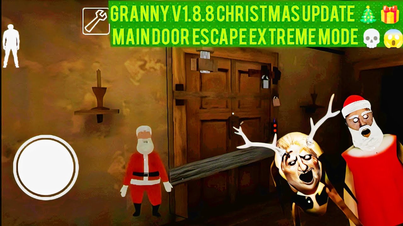 Granny v1.8.8 Christmas Update 🎄 | Extreme Mode MAIN DOOR Escape (Full Festive Gameplay)