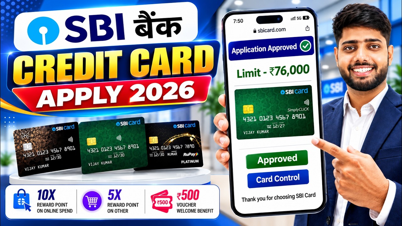 SBI Credit Card Online Apply 2026 | SBI Bank Credit Card | How to Apply SBI Credit Card Online
