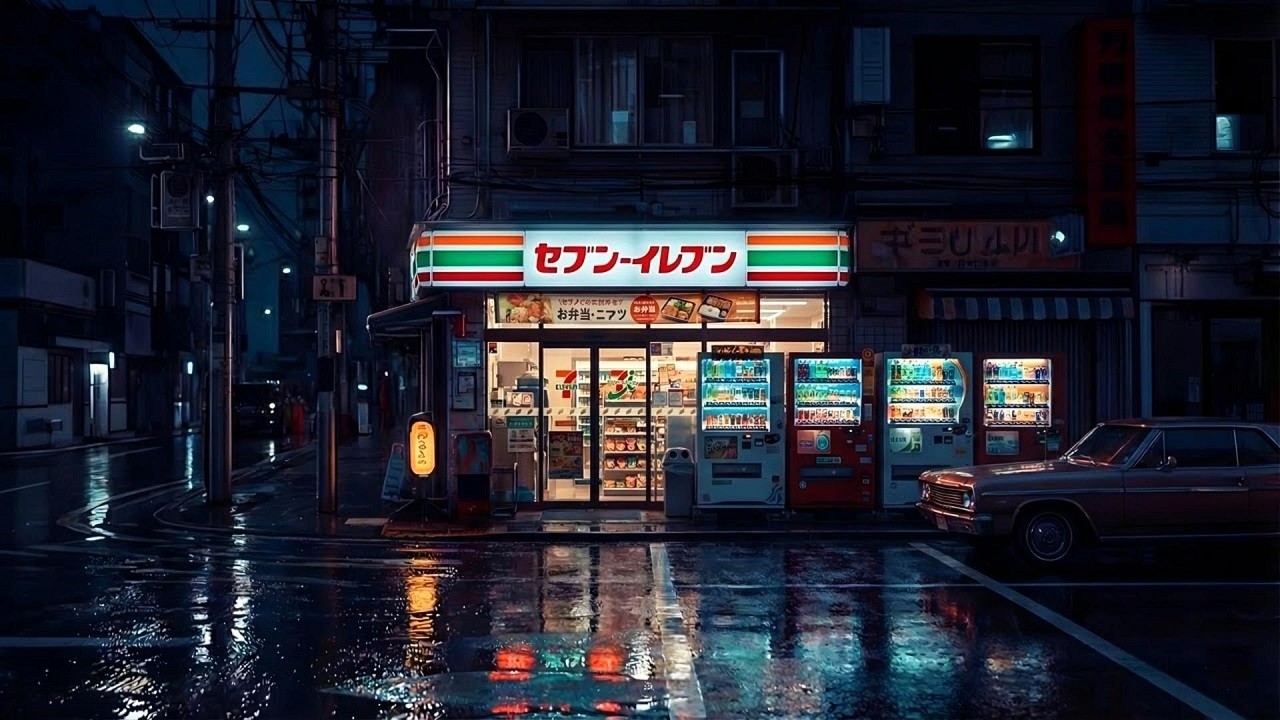 Tokyo After Midnight 🌙 Lofi Sleep Mix with Rain Ambience For Relaxing