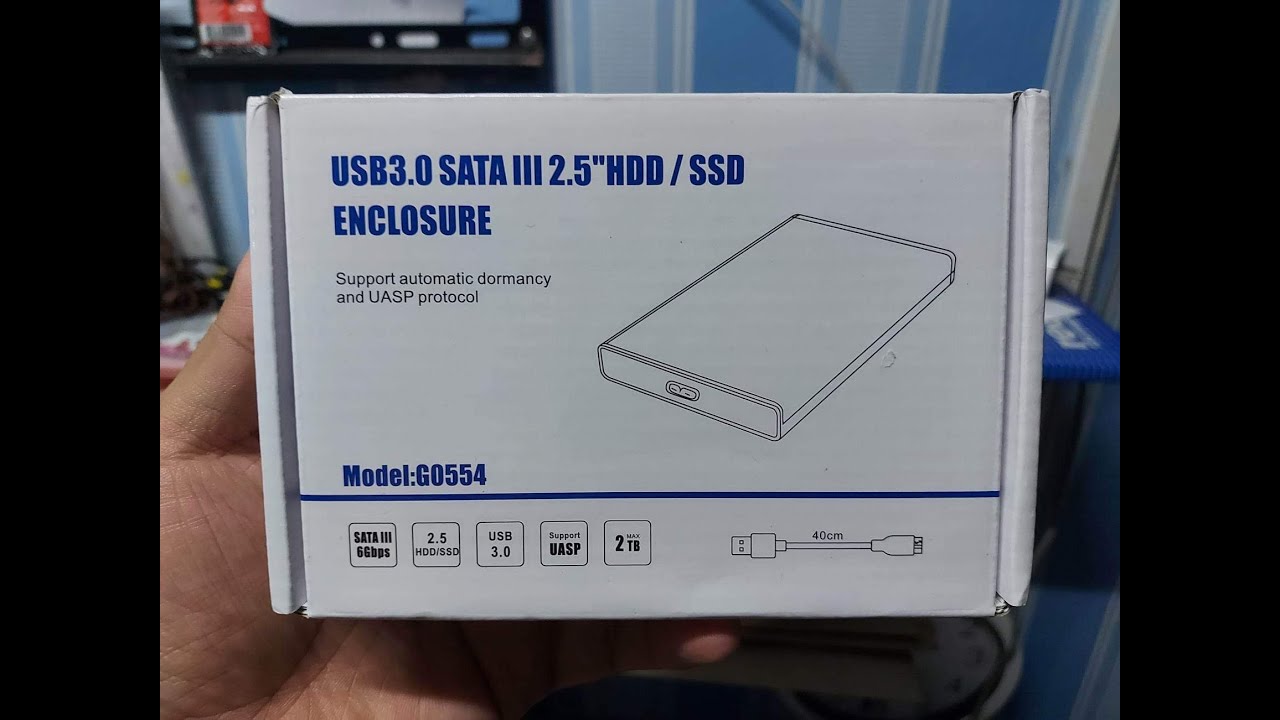 External hard drive case (unboxing)
