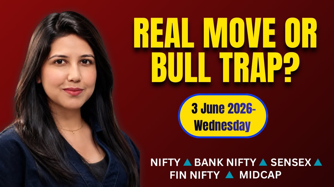 Nifty Tomorrow & Bank Nifty Prediction for 3 June 2026 | Sensex tomorrow | Payal Arora