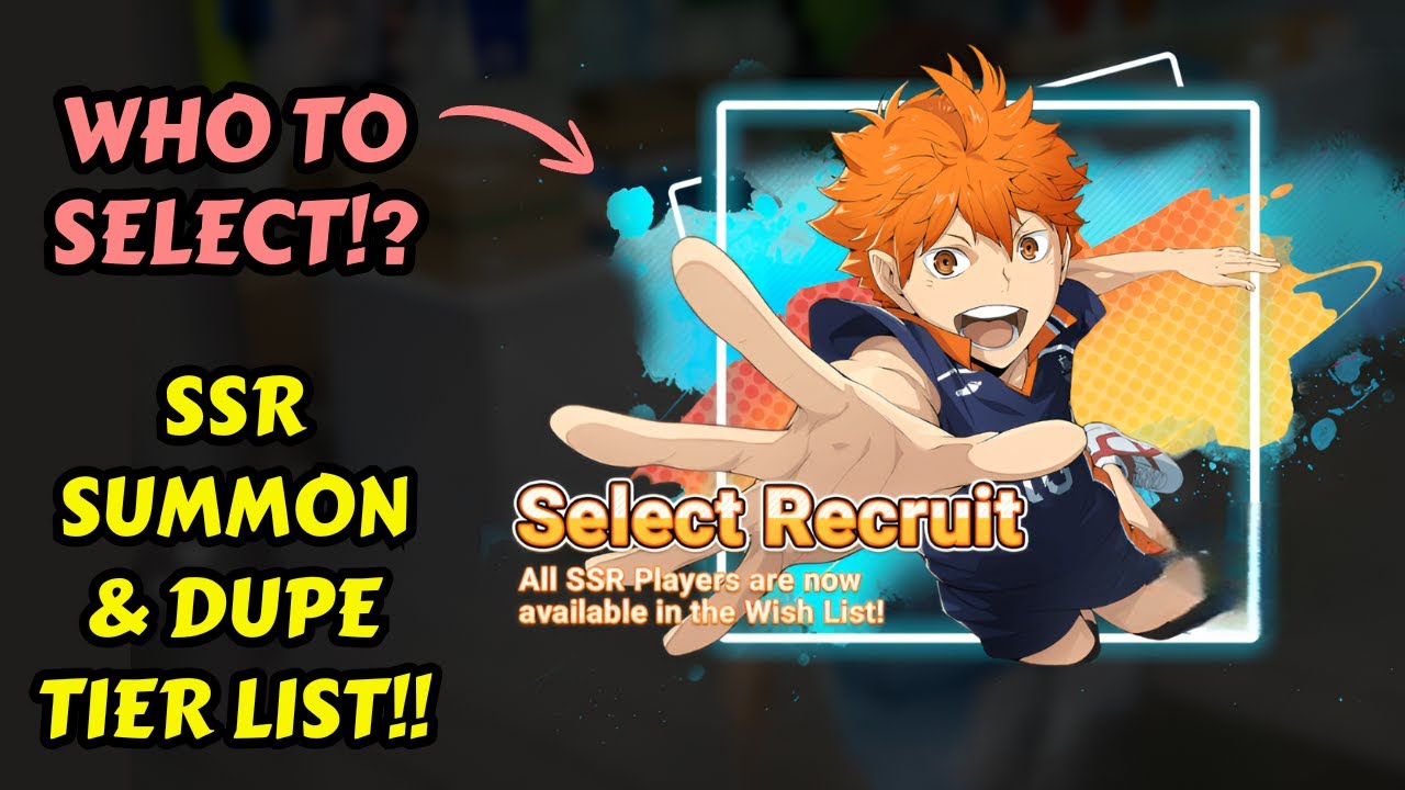 Полный список приоритетов вызова и уровней дубликатов для SSR Select! - Haikyu!! Лети высоко!