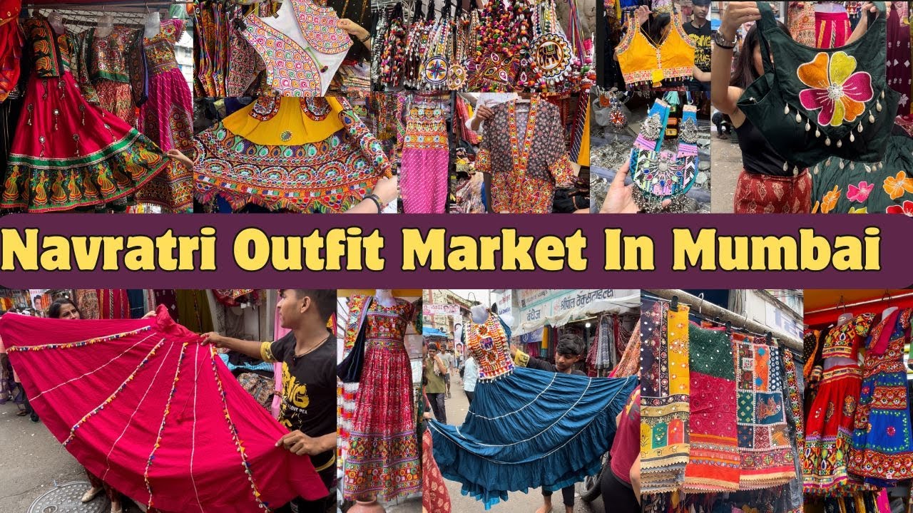 Navratri Chaniya Choli & Jewellery Market In Mumbai | Garba Outfit | Bhuleshwar Market