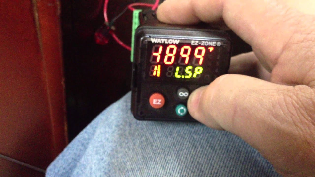 Setting Watlow EZ-Zone