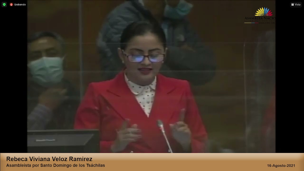 Asambleísta Viviana Veloz - Sesión 722 - #JuicioPolítico